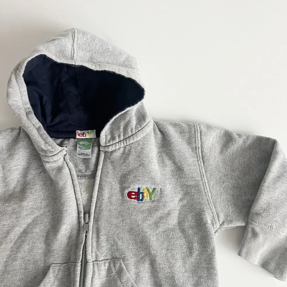 Precious Cargo Size 2T Embroidered Logo Gray Zip Up Hoodie Sweatshirt